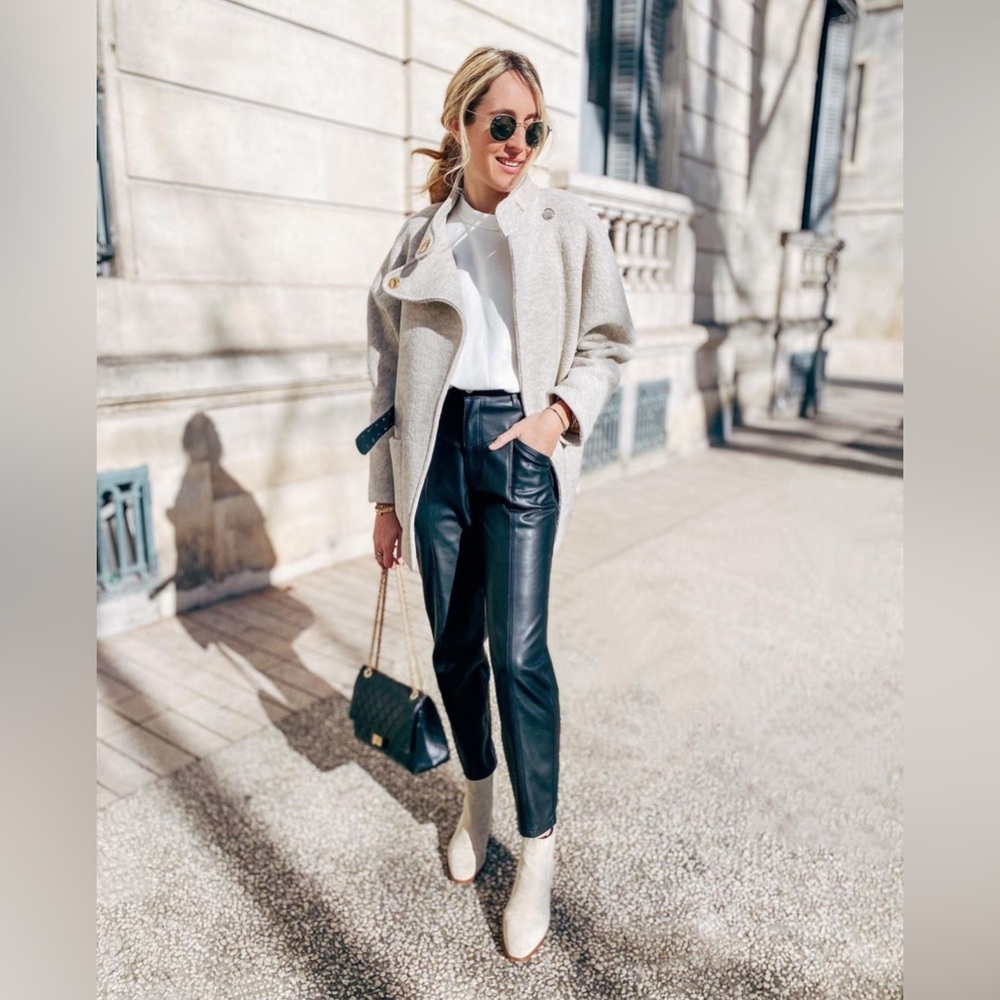 Zara Faux Leather Blogger Fave Pants 36/4